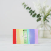 Regenboog v2 visitekaartje (Staand voorkant)