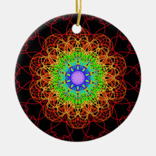 Regenboog v4 keramisch ornament