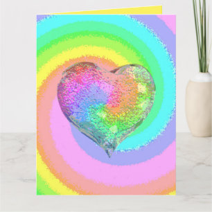 Regenboog Valentijn Kaart