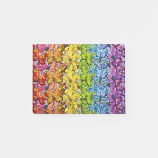 Regenboog van buiken post-it® notes (Voorkant)