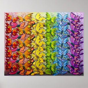 Regenboog van buiken poster