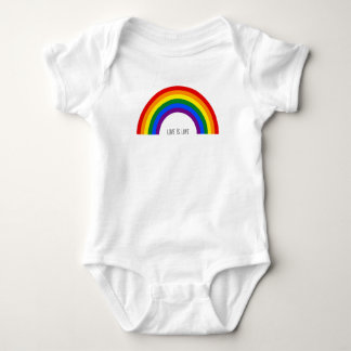 Regenboog van de Gay Pride. Liefde is liefde. Romper
