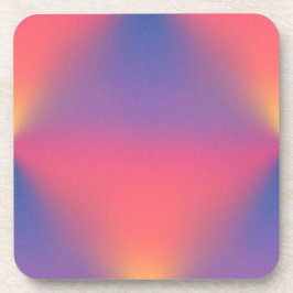 Regenboog van de kleurdiamantvormen bier onderzetter