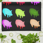 Regenboog van draaistellen theedoek (Gevouwen)