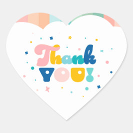Regenboog van Fun Verjaardagsfeest Thema Sticker