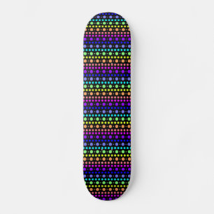 Regenboog van het skateboard van Stippen