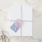 Regenboog van hoop - pastel, bruiloft dank u Favor Cadeaulabel (Met Touw)