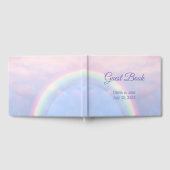 Regenboog van hoop - pastel, bruiloft gastenboek (Volledig)