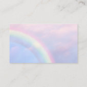 Regenboog van hoop - pastel, bruiloft informatiekaartje (Achterkant)