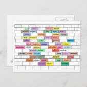 Regenboog van Inspirerend graffiti Briefkaart (Voorkant / Achterkant)