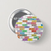 Regenboog van Inspirerend graffiti Ronde Button 5,7 Cm (Voorkant /achterkant)