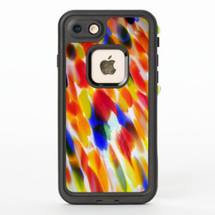 Regenboog van kleurrijke zeemijlen op wit