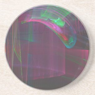 Regenboog van muziek zandsteen onderzetter