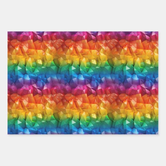 Regenboog van origami inpakpapier vel (Voorkant)