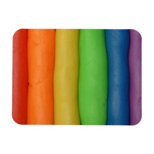 Regenboog van Squishy Dough Magneet