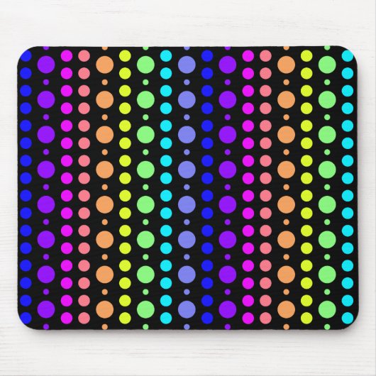 Regenboog van Stippen mousepad Muismat (Voorkant)
