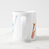 Regenboog van Trombones Jumbo Beker (Achterkant)