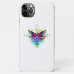 Regenboog veelhoekige libel iPhone 11 pro max hoesje