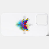 Regenboog veelhoekige libel Case-Mate iPhone case (Achterkant (horizontaal))