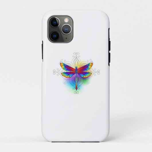 Regenboog veelhoekige libel Case-Mate iPhone case (Achterkant)