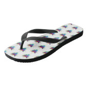 Regenboog veelhoekige libel teenslippers (Schuin)