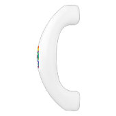 Regenboog veelhoekige zeepaard keramische kastgreep (Zijkant)