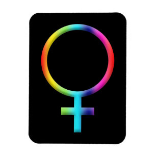 Regenboog Venus Symbool Astrologie Dierenriem Plan Magneet