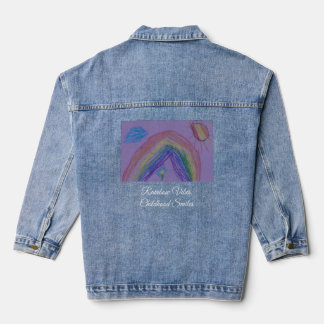 Regenboog Vibes, Jeugd Glimlacht Denim Jas Denim Jacket