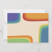 Regenboog vierkante 70s kaart (Achterkant)