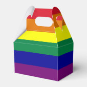 Regenboog Vlag Bruiloft Bedankdoosjes (Achterkant)