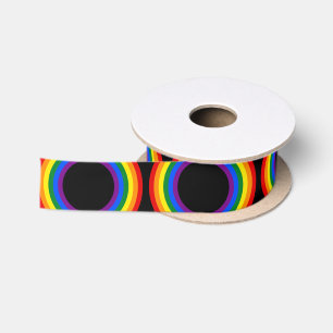 REGENBOOG VLAG - STREPEN - LGBT kleuren Ringen Lint