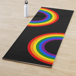 REGENBOOG VLAG - STREPEN - LGBT kleuren Ringen Yogamat