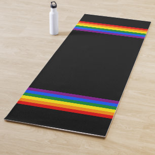 REGENBOOG VLAG - STREPEN - LGBT kleuren Yogamat