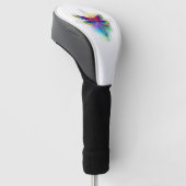 Regenboog Vlakke Libel Golfheadcover (Schuin)