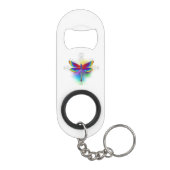 Regenboog Vlakke Libel Mini Flessenopener (Achterkant)
