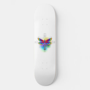 Regenboog Vlakke Libel Skateboard