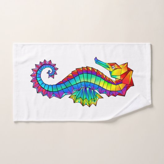 Regenboog Vlakke Zeepaard Handdoek (Handdoek)
