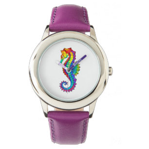 Regenboog Vlakke Zeepaard Horloge