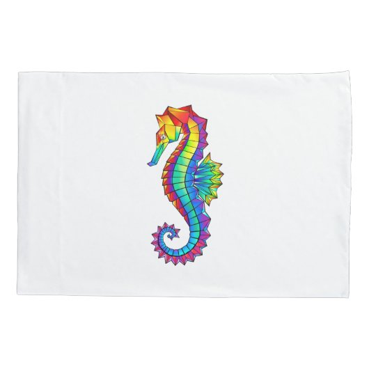 Regenboog Vlakke Zeepaard Kussensloop (Achterkant)