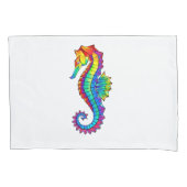 Regenboog Vlakke Zeepaard Kussensloop (Voorkant-Links)