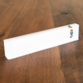 Regenboog Vlakke Zeepaard Naambordje (Zijkant)