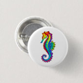 Regenboog Vlakke Zeepaard Ronde Button 3,2 Cm (Voorkant /achterkant)
