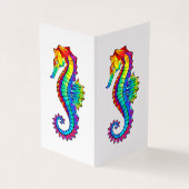 Regenboog Vlakke Zeepaard Visitekaartjes (Buitenkant)
