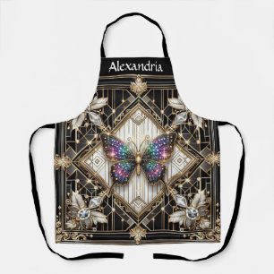Regenboog Vlinder Art Deco Art Nouveau Schort