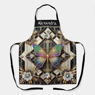 Regenboog Vlinder Art Deco Art Nouveau Schort