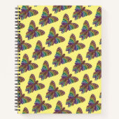 Regenboog Vlinder (geel) - Notitieboek (Voorkant)