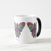 Regenboog Vlinder - Morphing Mok (11oz) (Voorkant rechts)
