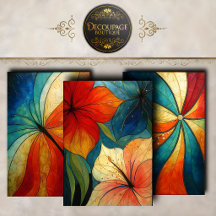 Regenboog Vlindervleugels Decoupage