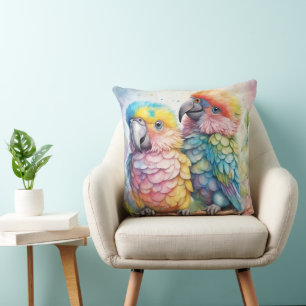 Regenboog Vogels Papegaaien 1 Kussen
