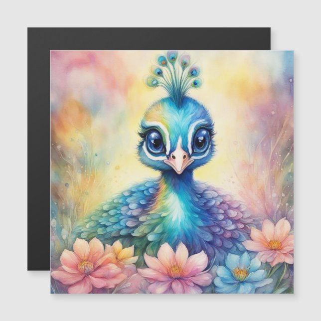 Regenboog Vogels Peacock 1 (Voorkant / Achterkant)